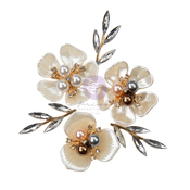 Indigo Flower Charms And Branch - Prima