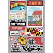 Maryland Jet Setters 3.0 State Dimensional Stickers - Reminisce
