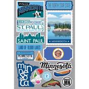 Minnesota Jet Setters 3.0 State Dimensional Stickers - Reminisce