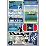 Mississippi Jet Setters 3.0 State Dimensional Stickers - Reminisce