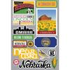 Nebraska Jet Setters 3.0 State Dimensional Stickers - Reminisce