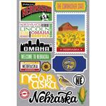 Nebraska Jet Setters 3.0 State Dimensional Stickers - Reminisce - PRE ORDER