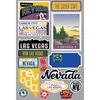 Nevada Jet Setters 3.0 State Dimensional Stickers - Reminisce