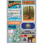 New Hampshire Jet Setters 3.0 State Dimensional Stickers - Reminisce - PRE ORDER