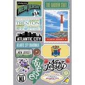 New Jersey Jet Setters 3.0 State Dimensional Stickers - Reminisce - PRE ORDER