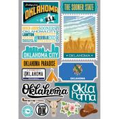 Oklahoma Jet Setters 3.0 State Dimensional Stickers - Reminisce - PRE ORDER