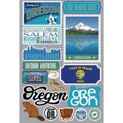 Oregon Jet Setters 3.0 State Dimensional Stickers - Reminisce - PRE ORDER
