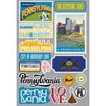 Pennsylvania Jet Setters 3.0 State Dimensional Stickers - Reminisce