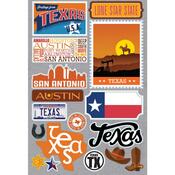Texas Jet Setters 3.0 State Dimensional Stickers - Reminisce