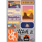 Utah Jet Setters 3.0 State Dimensional Stickers - Reminisce - PRE ORDER