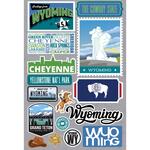 Wyoming Jet Setters 3.0 State Dimensional Stickers - Reminisce