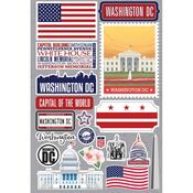 Washington, DC Jet Setters 3.0 State Dimensional Stickers - Reminisce - PRE ORDER