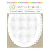 Perforated Pinking Oval Shapes - Waffle Flower Crafts