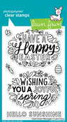Giant Easter Message Clear Stamps - Lawn Fawn