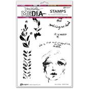 She Is Wise Cling Stamps - Dina Wakley