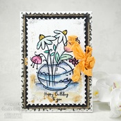 Singles Floral Bouquet - Woodware Clear Stamp 4"X6"