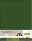 Green 8.5 x 11 Textured Canvas Cardstock Ten Pack - Lawn Fawn