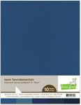 Blue 8.5 x 11 Textured Canvas Cardstock Ten Pack - Lawn Fawn