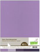 Purple 8.5 x 11 Textured Canvas Cardstock Ten Pack - Lawn Fawn