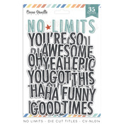 No Limits Die Cut Titles - Cocoa Vanilla Studio