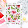 Delicate Floral Print Layering Stencil - Pinkfresh Studio