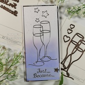 One-Liner Collection- Champagne Flutes - Creative Expressions Craft Dies
