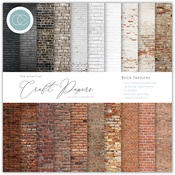 Brick Textures, 20 Designs - Craft Consortium Double-Sided Paper Pad 6"X6" 40/Pkg