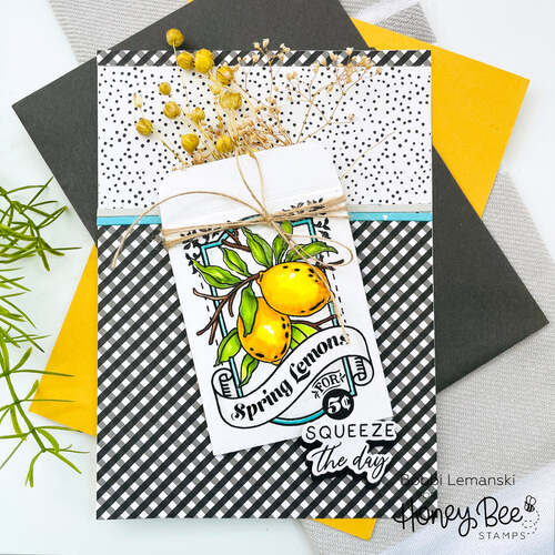 Floral Vase 4x8 Stamp Set - Honey Bee Stamps