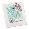 Floral Hello Framelits Dies & Stamps - Sizzix