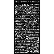 The Flower Garden Stencil - Romantic Garden of Promises - Stamperia