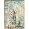 Statue of Liberty Rice Paper - Sir Vagabond Aviator - Stamperia