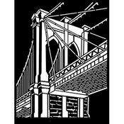 Brooklyn Bridge Stencil - Sir Vagabond Aviator - Stamperia