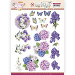 Perfect Butterfly Flowers Hydrangea Punchout Sheet - Find It Trading