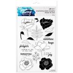 Simon Hurley Pretty Peonies Clear Stamps - Ranger