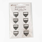 Curators Essential- Metal Index Clip - Aged Silver - 49 And Market