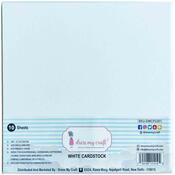White Cardstock 12x12 Paper Pack - Dress My Craft