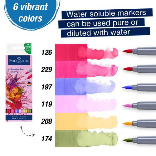 Faber-Castell 6-Count Goldfaber Aqua Dual Markers Portait at