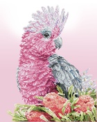 Pink Galah & Banksia - Diamond Dotz Diamond Art Kit 16.14"X20.08"
