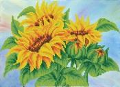 Wistful Sunflowers - Diamond Dotz Simply Dotz Diamond Art Kit 14.6"X10.6"