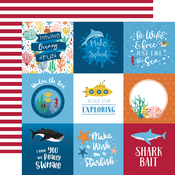 4x4 Journaling Cards Paper - Sea Life - Echo Park