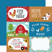 6x4 Journaling Cards Paper - Fun on the Farm - Echo Park