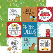 4x4 Journaling Cards Paper - Fun on the Farm - Echo Park