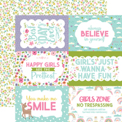 6x4 Journaling Cards Paper - All About A Girl - Echo Park - PRE ORDER