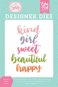 Kind Girl Word Die Set - All About A Girl - Echo Park - PRE ORDER