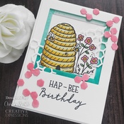 Bee-You-Tiful Beehive - Creative Expressions 6"X4" Clear Stamp Set By Sam Poole