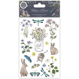 Wildflower Meadow Rub-On Transfers - Craft Consortium