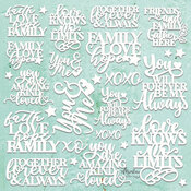 Quotes Set Chipboard Diecuts - Mintay Chippies - Mintay Papers