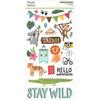 Into The Wild Chipboard Stickers - Simple Stories