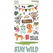 Into The Wild Chipboard Stickers - Simple Stories