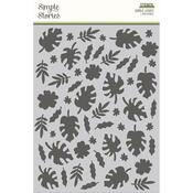 Jungle Leaves Stencil - Into The Wild - Simple Stories